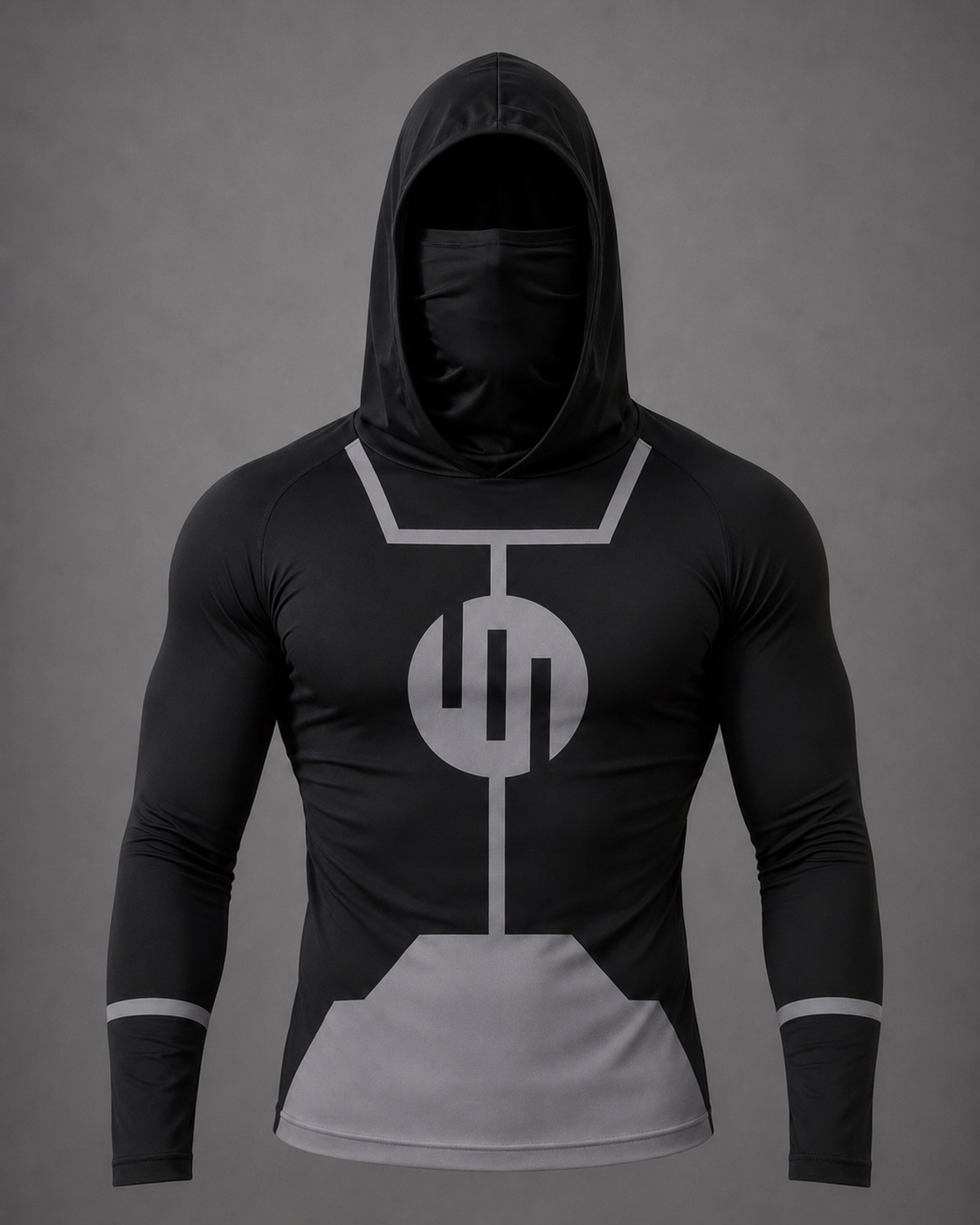 T Shirt compression hood and mask Conquest