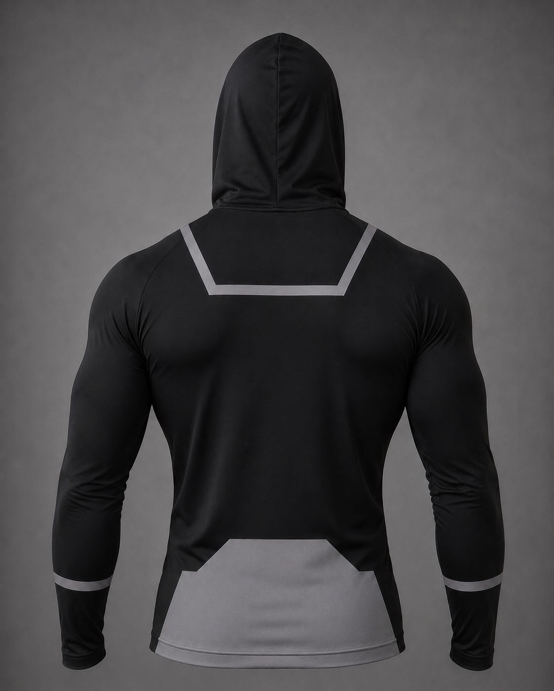 T Shirt compression hood and mask Conquest