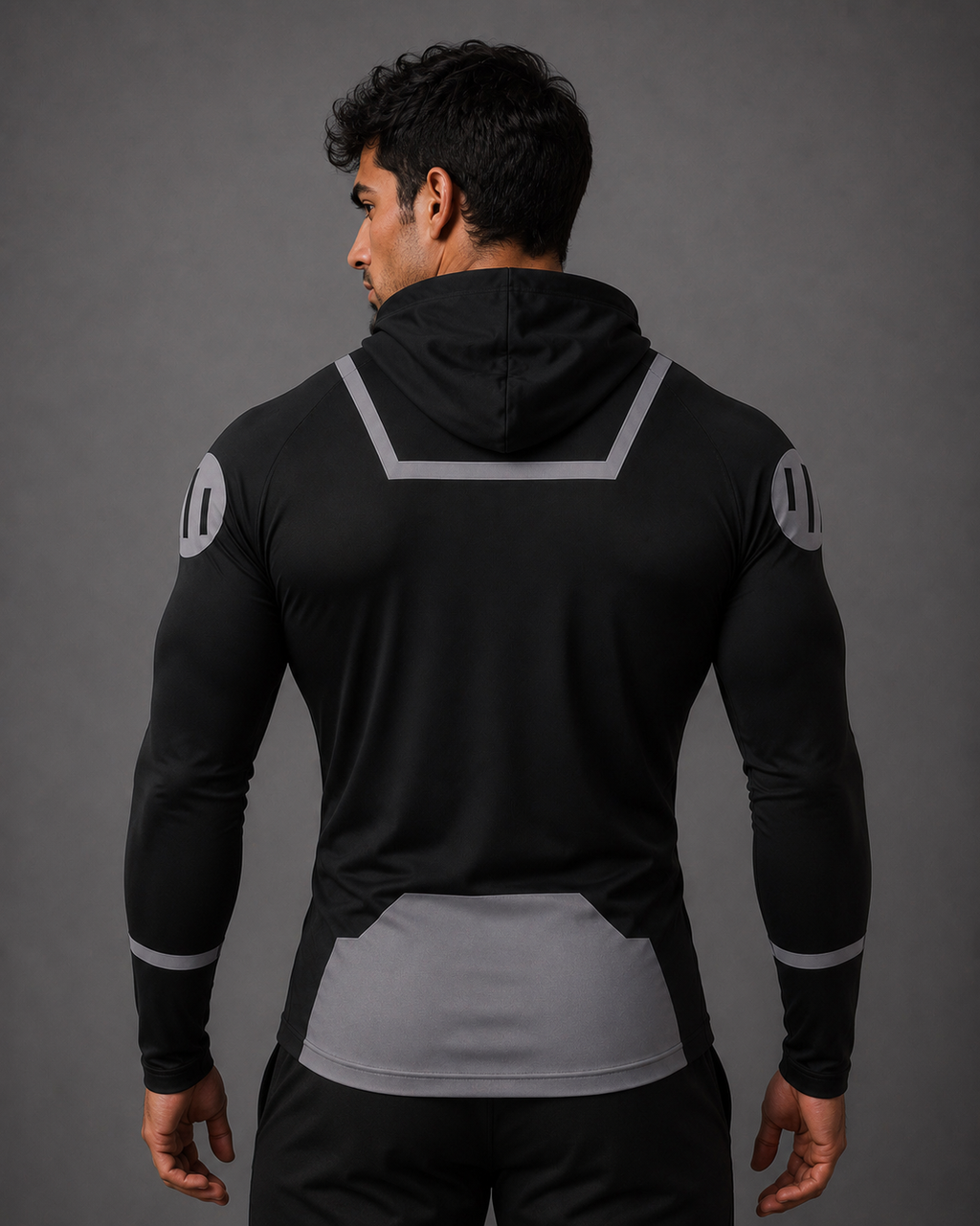 T- Shirt Compression Hood and Mask Mark Viltrumite