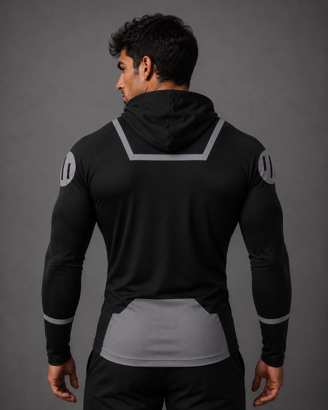 T- Shirt Compression Hood and Mask Mark Viltrumite