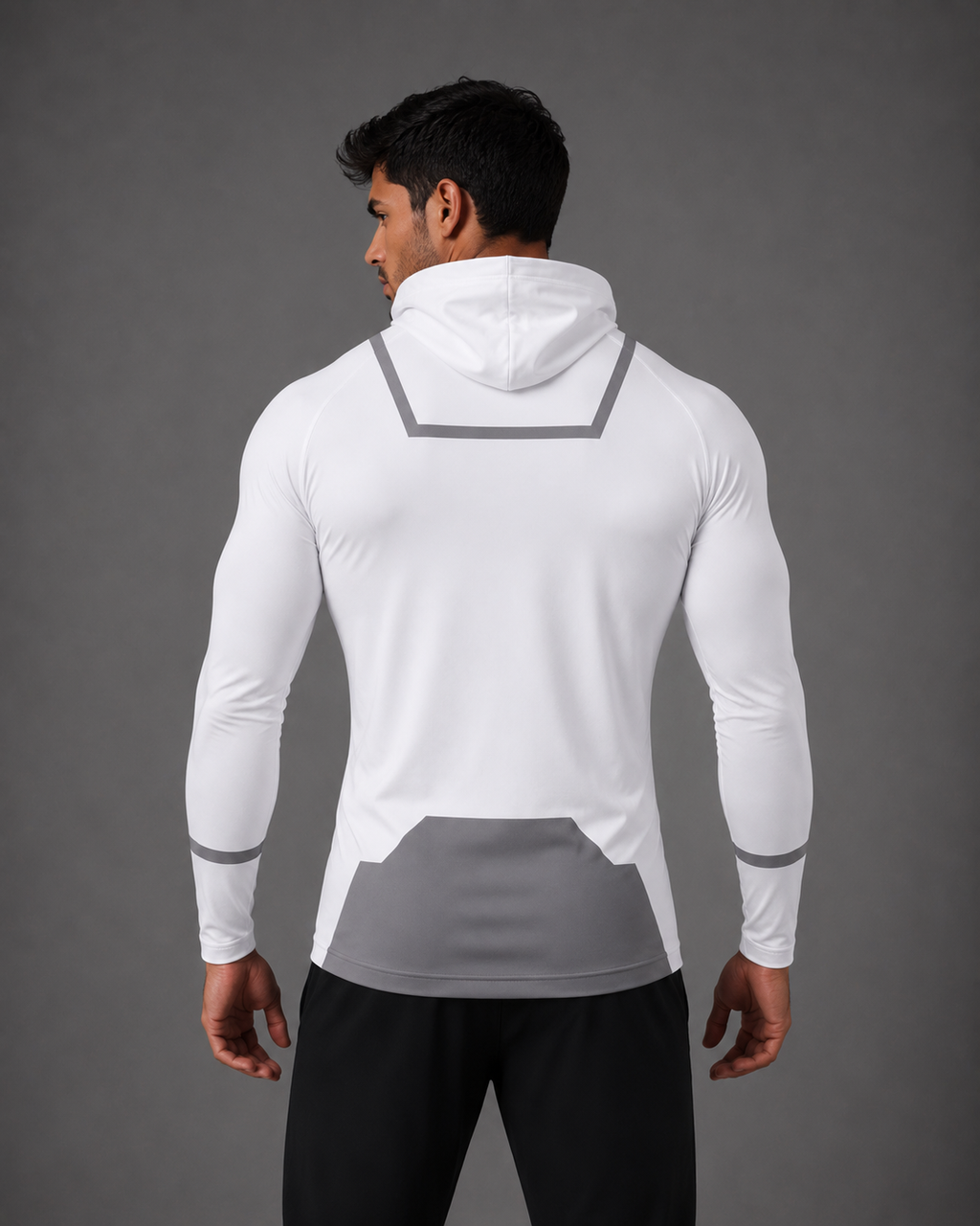 T Shirt compression hood and mask Conquest