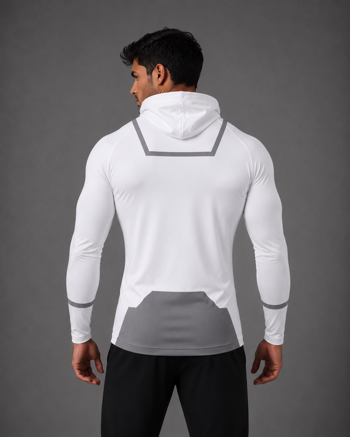 T Shirt compression hood and mask Conquest