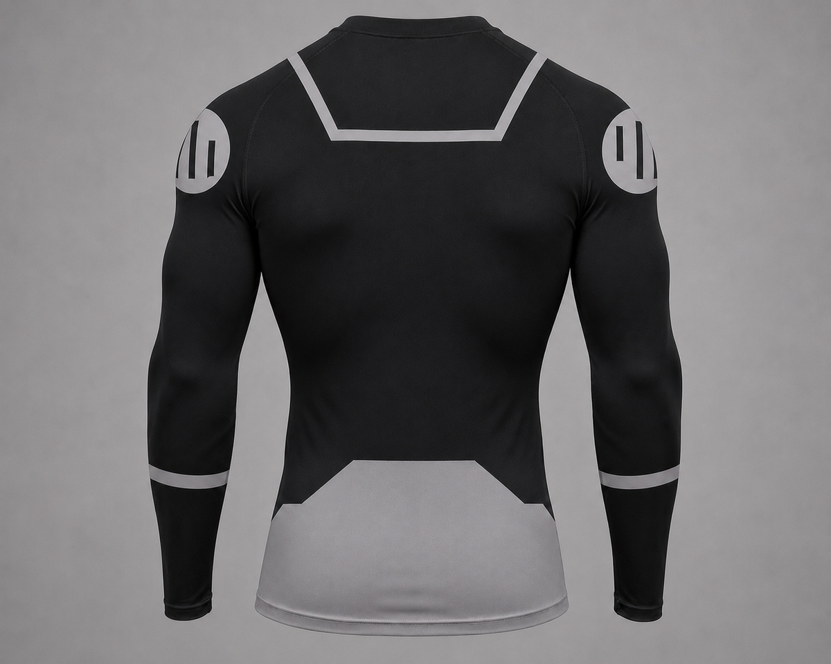 T- Shirt Compression Hood and Mask Mark Viltrumite